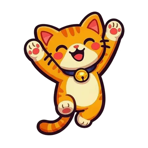 Quizby, the Quizzer mascot, dancing